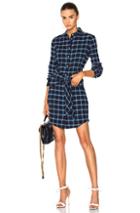 Rag & Bone/jean Sadie Dress In Blue,checkered & Plaid