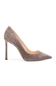 Jimmy Choo Suede Romy Pumps In Gray