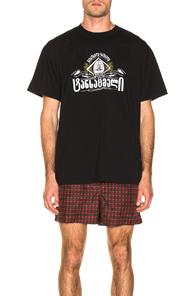 Vetements Secret Society Tee In Black
