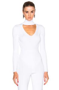 Cushnie Et Ochs Turtleneck Bodysuit In White