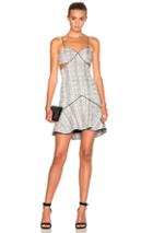 Jonathan Simkhai Cut Out Space Dye Dress In Gray