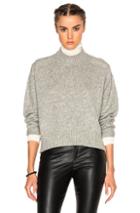 Isabel Marant Fleming Baby Camel Knit Sweater In Gray