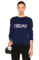 Alberta Ferretti Friday Crewneck Sweater In Blue