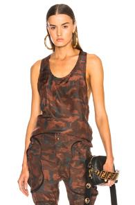 Faith Connexion Camo Tank Top In Abstract,red