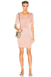 Raquel Allegra Jersey Twist Dress In Pink