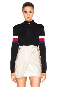 J.w. Anderson Mock Neck Sweater In Black