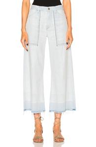 Citizens Of Humanity Melanie Wide Leg Crop In Blue