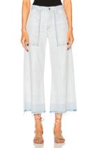 Citizens Of Humanity Melanie Wide Leg Crop In Blue