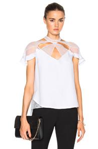 Noam Hanoch Geraldine Top In White