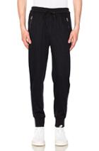3.1 Phillip Lim Dropped Rise Tapered Sweatpant In Blue,stripes