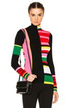 Kenzo Color Block Stripe Sweater In Pink,stripes,geometric Print