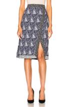 Altuzarra Jude Printed Skirt In Blue,abstract,floral
