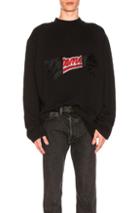 Vetements Embroidered Sweatshirt In Black