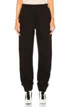 Fenty By Puma Fleece Pant With Velvet Taping In Black