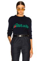 Alberta Ferretti X Alitalia For Fwrd Logo Sweater In Blue