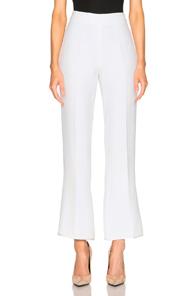 Giambattista Valli Cropped Flare Cady Trousers In White