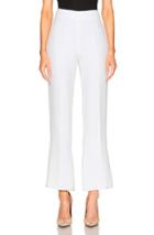 Giambattista Valli Cropped Flare Cady Trousers In White
