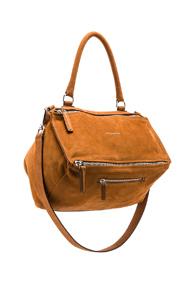 Givenchy Medium Nubuck Pandora In Brown