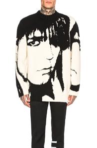 Calvin Klein 205w39nyc Stephen Sprouse 1984 Crewneck In Abstract,black,neutral