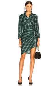 Veronica Beard Sierra Dress In Plaid,green