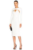 Cushnie Et Ochs Long Sleeved Pencil Dress In White