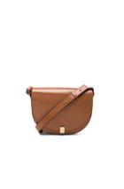 Victoria Beckham Half Moon Box Shoulder Bag In Brown