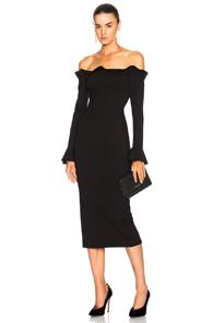 Nicholas Ponti Off Shoulder Dress In Black