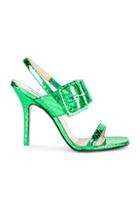 Attico Mariah Python Napa Heel In Green