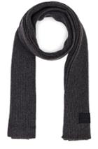 Acne Studios Pansy Face Scarf In Gray