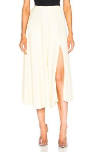 Sally Lapointe Circle Skirt In White