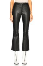 Helmut Lang Leather Flare Pant In Black