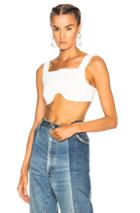 Tre Cropped Bra In White