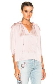 Ulla Johnson Amaya Blouse In Pink,purple