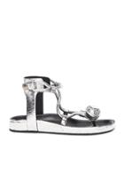 Isabel Marant Metallic Leather Either Sandals In Metallics