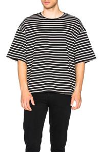 Fear Of God Striped Jersey Tee In Stripes