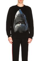 Givenchy Shark Print Crewneck Sweatshirt In Black