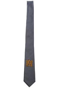 Alexander Mcqueen Logo Tie In Gray