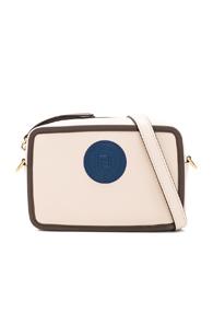 Fendi Mini Logo Emblem Camera Case In Neutral