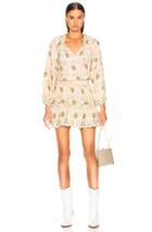 Natalie Martin Maggie Dress In Floral,neutral,yellow