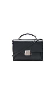 Saint Laurent Medium Bellechasse Schoolbag In Gray,blue