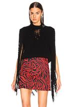 Calvin Klein 205w39nyc Fringe Knit In Black