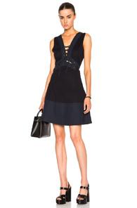 Thakoon Lace Front Dress In Blue