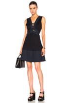 Thakoon Lace Front Dress In Blue