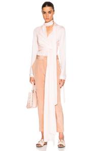Juan Carlos Obando Wrap House Blouse In Pink