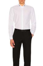 Neil Barrett Thunderbolt Collar Shirt In White