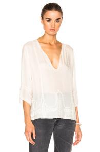The Great Folk Top In Neutrals