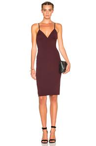 T By Alexander Wang Fitted Dress In Purple