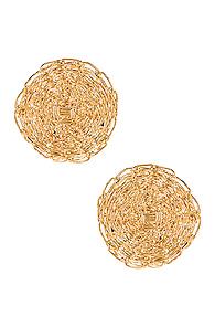 Chloe Circle Earrings In Metallic