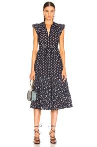 Ulla Johnson Benita Dress In Blue,floral