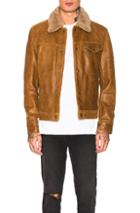 Schott Waxy Vintage Buffalo Trucker In Neutral